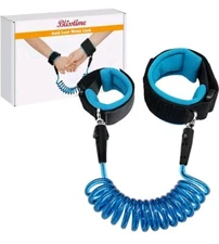 Blisstime Anti Lost Wrist Link Safety Wrist Link for Toddlers Babies & Kids Blue