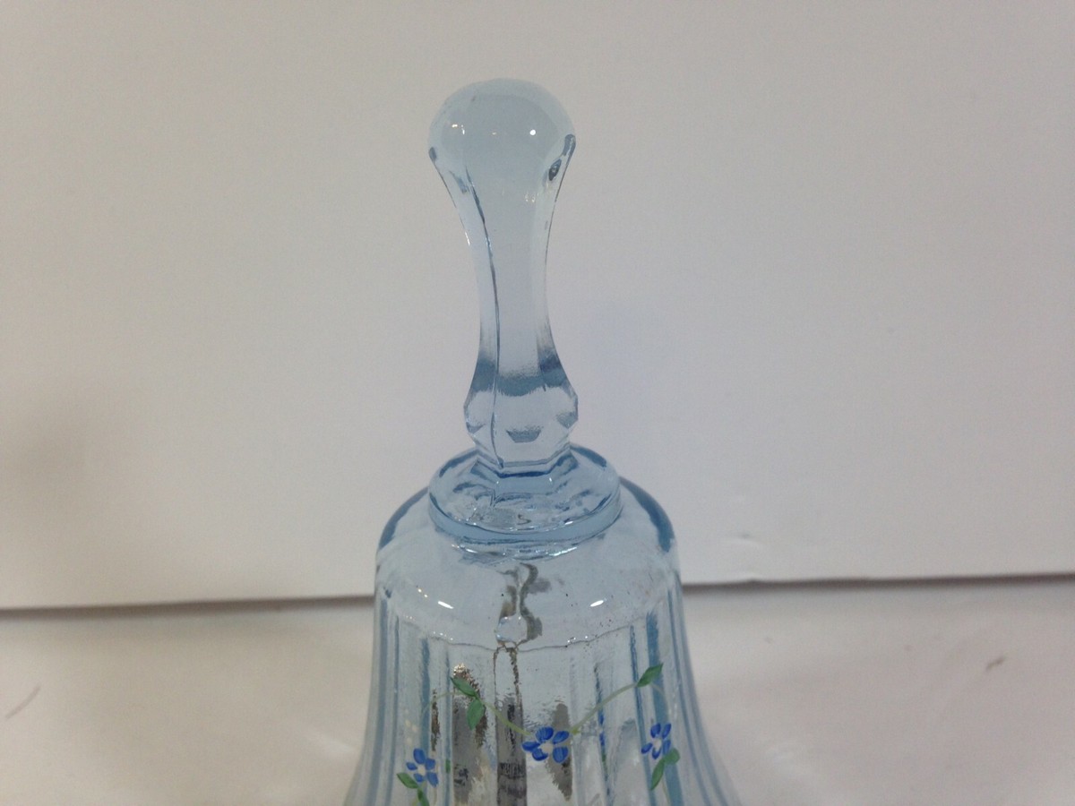 ※ 希少！BLUEBELL F-10 AGED. Fenton Hand-Painted Blue Small Mini Bell Mother r14 | eBay