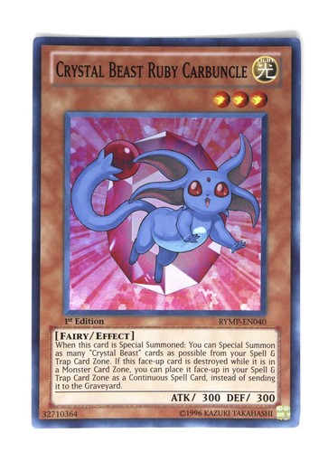 Yugioh Crystal Beast Ruby Carbuncle LED2-EN041 Single | eBay
