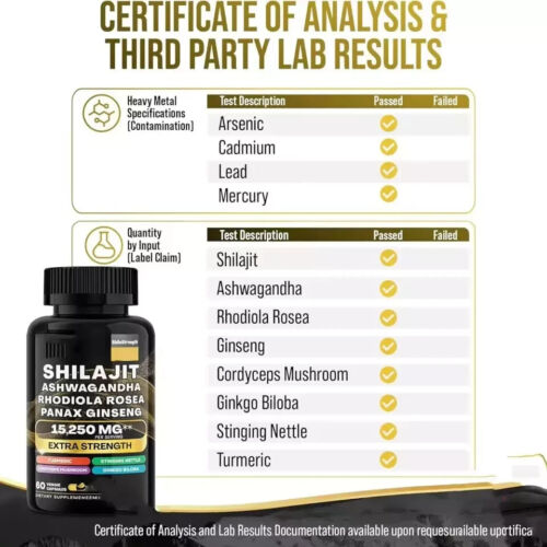Paquete Dynamic Vitality - Combo multivitamínico de musgo marino y Shilajit Power EE. UU. - Imagen 7 de 13