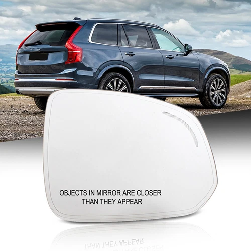 For 2015-2022 Volvo XC90 Side View Mirror Glass Heating Blind Spot Right Side