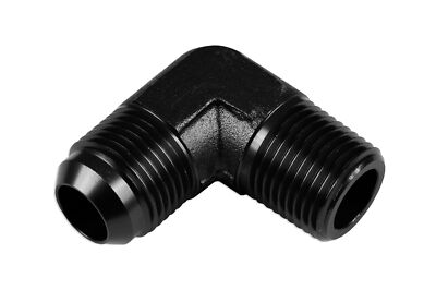 Fitting Adapter Verbinder Anschluss 90' AN10-1/2''NPT Schwarz