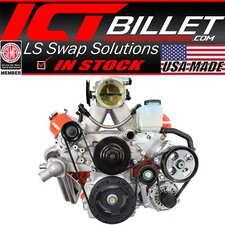 ICT Billet LS G8 Caprice Power Steering Bracket Kit LS2 LS3 L76 L77 L98