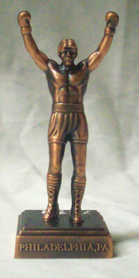 ROCKY BRONZE DIE CAST METAL COLLECTIBLE PENCIL SHARPENER NEW / BOX 