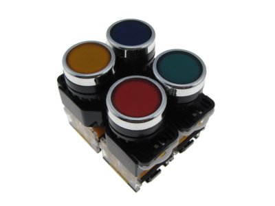 Push Start button CNC Normal Close Normal Open NC/NO Latching Type - Yellow Cap