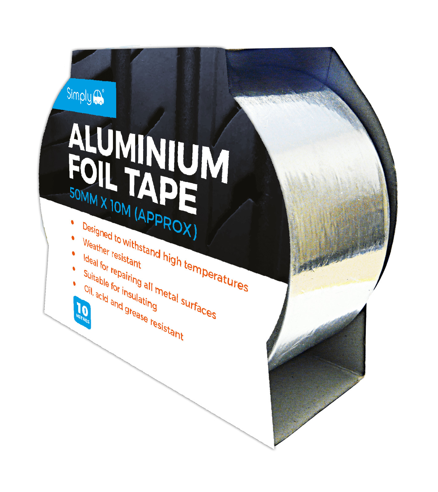 Self Adhesive Silver Repair Aluminium Foil Tape All Metal Surfaces 50Mm X 10M - Image 5