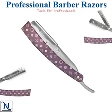 Professional Barber Hair Shaving Razor Straight Edge Folding + 10 Blades