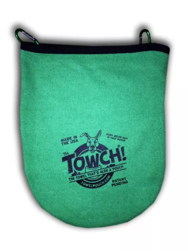 Disc Golf Towel Pouch 3-5 Discs 11 Colors Grassy Green