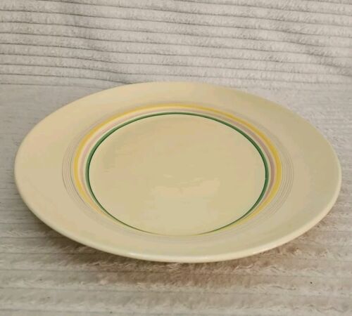 Clarice Cliff Art Deco Oval Hand Painted Banded Platter Plate L16" x W13" VGC - Picture 12 of 18