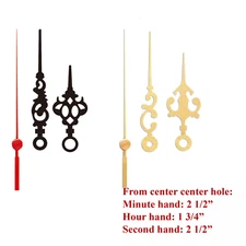 (#10) Quartz Clock movement kit 1/4",1/2",3/4"/1" thread motor & 2.5" GOLD hand