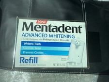 MENTADENT Advanced Whitening Toothpaste Refill Baking Soda Peroxide Discontinued