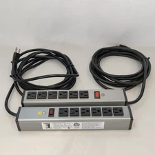 1 Wiremold 3X733 & 1 First Power NP-1206 Relocatable Power Tap 15' Power Cords