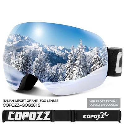 OutdoorMaster PRO Ski Schneebrille rahmenlose Gläser 100% UV400 Schutz