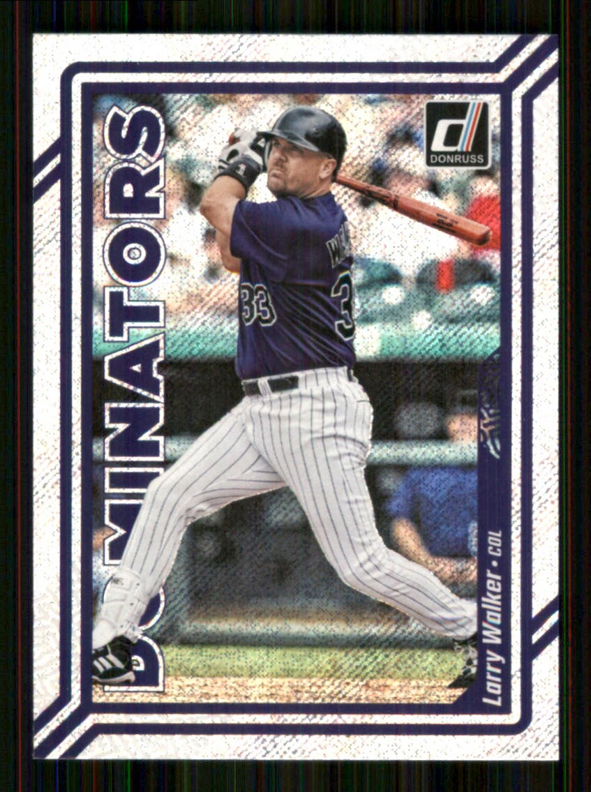 Larry Walker 2023 Donruss #D5 Dominators Rapture Colorado Rockies 14721
