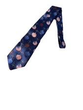 American Traditions 100 Silk Christmas Ornament American Flag Tie