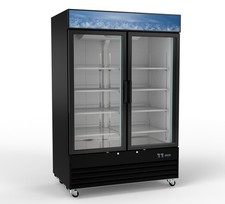 Kratos Commercial Freezer Display Merchandiser - 2 Self Closing Swing Doors,