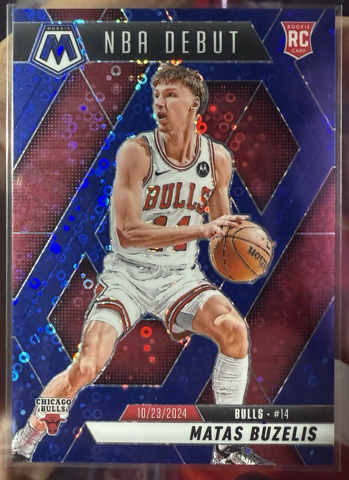 2024 PANINI MOSAIC 257 MATAS BUZELIS BLUE FAST BREAK PRIZM /85