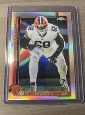 2025 Topps Chrome Football #124 - Cam Robinson - Refractor - Cleveland Browns