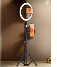 110cm Tripod Stand +O-Clamp With 10-Inch Live Stream Ring Light, Selfie Remote