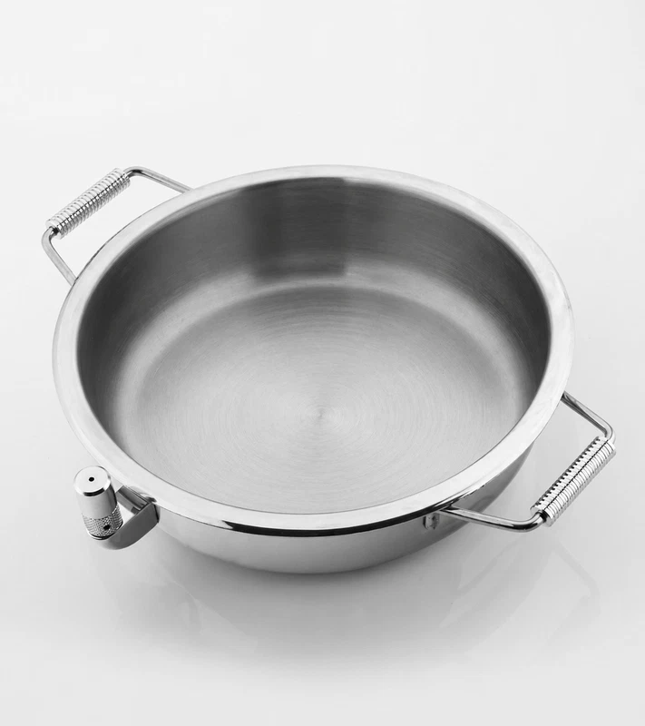 Tegame FOGACCI VAPOR CONTROL 18 cm originale in Acciaio Inox Pentola Semi Fonda