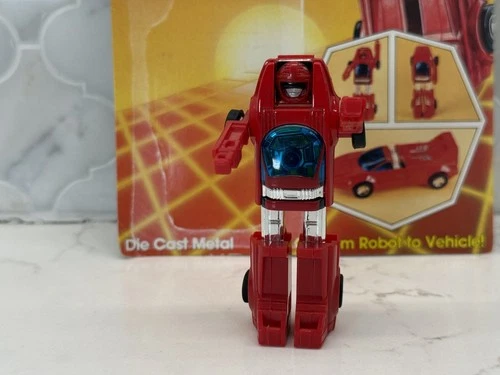 Vintage 1983 Gobots Turbo Red Car Transformer Robot (MR-07) ~ Bandai