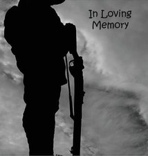 Soldier at War, Fighting, Hero, In Loving Memory Funeral Guest Book, Wake,