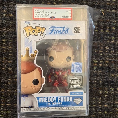 Funko Fundays 2025 Freddy Funko As Iron Man LE 150 DiamondCollection PSA 9