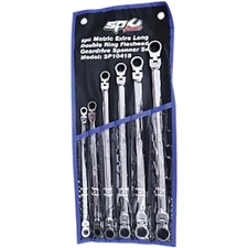 6PC EXTRA-LONG METRIC DOUBLE BOX FLEX GEARDRIVE WRENCH SET SPU-SP10418