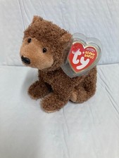 Ty Beanie Baby Monarch The Grizzy Bear San Francisco Zoo EXC New MWMT's