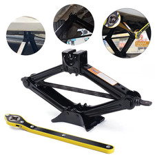 2.5 Ton Tonne Scissor Jack Lift Wind Up for Car Van Garage w/Crank Speed Handle