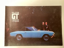 Glas Prospekt 1300/1700 GT original 1965 deutsch 12-seitig schön selten !