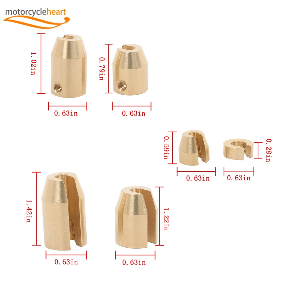 Paquete de 12 pesos de equilibrio de radios de rueda de latón reutilizables universales para motocicleta Foto 2 de 4