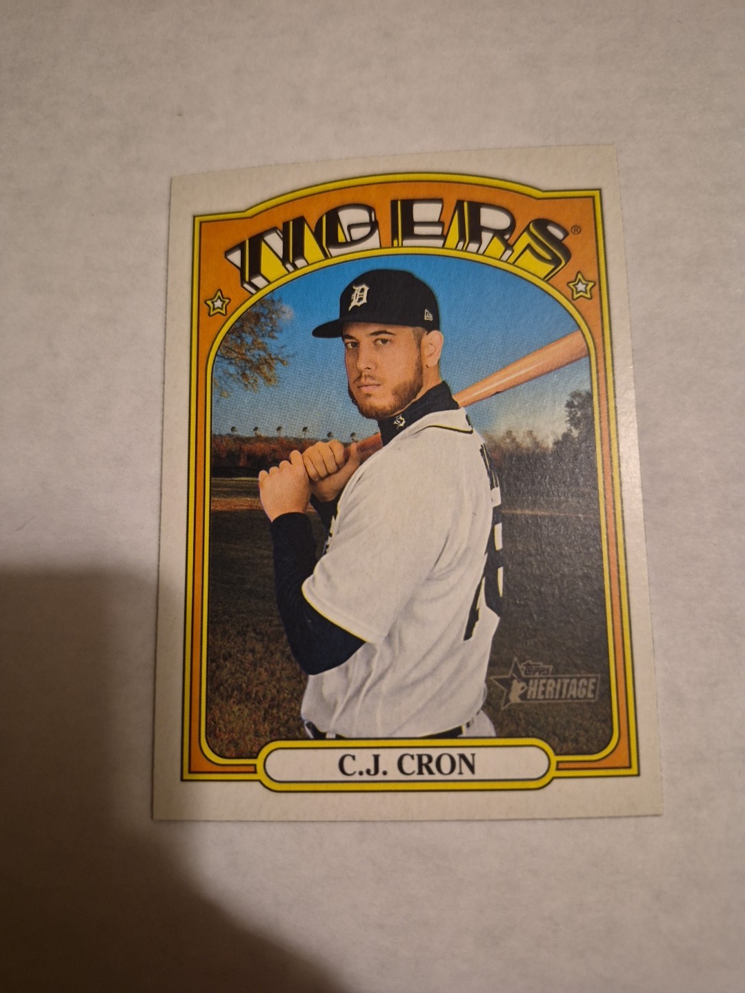 C.J. CRON 2021 TOPPS HERITAGE #197 FREE SHIPPING 