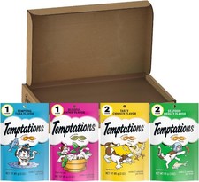4-Pack TEMPTATIONS Classic Cat Treats, Classic Flavor Variety Pack 3oz Cats Food