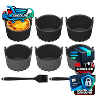 Silikon MuffinföRmchen 8 StüCk FüR Airfryer HeißLuftfritteuse Backpinsel 2