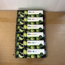 LOT OF 6 HP 971XL Yellow Magenta Cyan High Yield Ink Cartridge EXP 2019, 2020