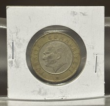 2010 Turkey 1 Turk Lirasi World Coin Turkiye Cumhuriyeti 1 Lira