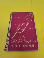 Vintage 1941 "The Old Philosopher's Student Notebook&rdquo; School Budget Job Seekers 