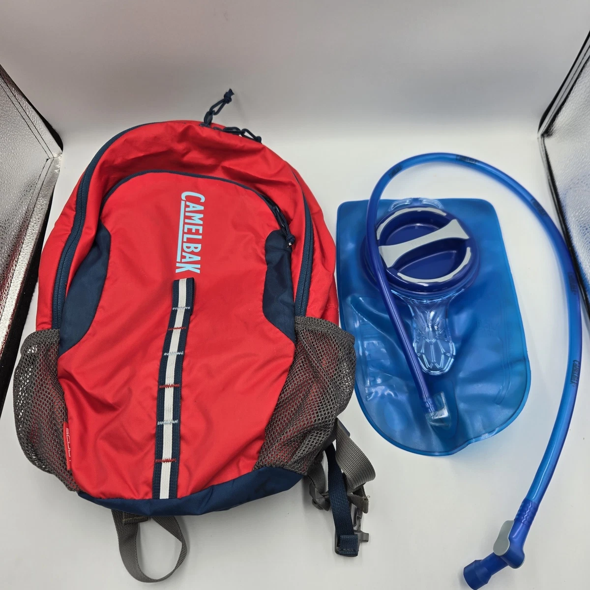 CamelBak‎ Red and Black Hydration Backpack with Blue Tube- OS CamelBak Rogue Hydration Pack 2016 Excel Sports | Shop  main image 2