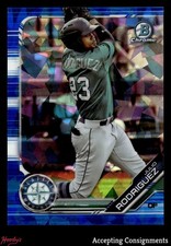 2019 Bowman Chrome Draft Sapphire Blue Julio Rodriguez 69/99 MARINERS