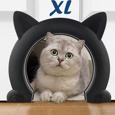 Wordcam Large Cat Door Interior Door, XL Indoor Cat Door, Pet Doors for Cats, Ki