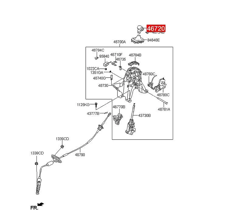New For Kia Sportage 2011-2016 Transmission Gear Shift Knob Lever 467203W050 Foto 4 de 4