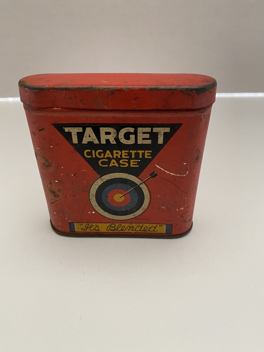 Vintage Target Cigarette Case In Tobacco Brown & Williamson Louisville KY  Empty