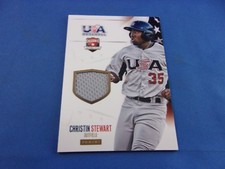 Christin Stewart Panini USA Baseball Box Material Jersey 24 71/99