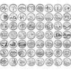 1999 - 2009 D State & Us Territory Quarters Complete Set