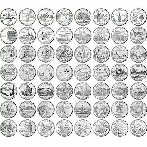 1999 - 2009 D State & US Territory Quarters Complete Set - Picture 1 of 1
