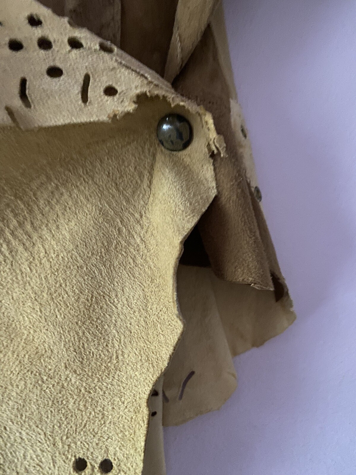 Patchwork Real Suede Pixie Fairy Jacket  Vintage … - image 11