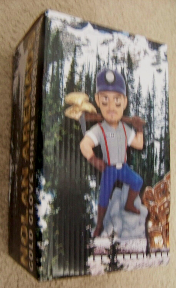 Colorado Rockies 2016 Nolan Arenado bobblehead Gold Glove Miner
