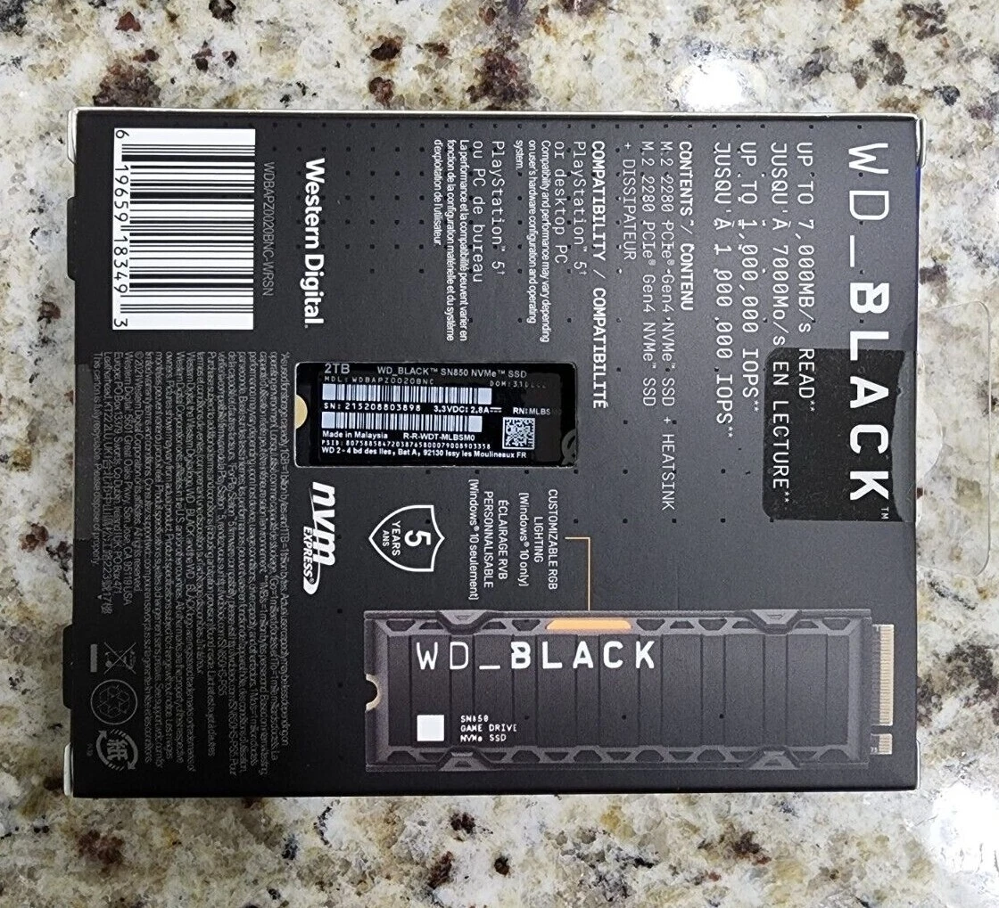 Western Digital Black SN850P SSD - Thumbnail 3