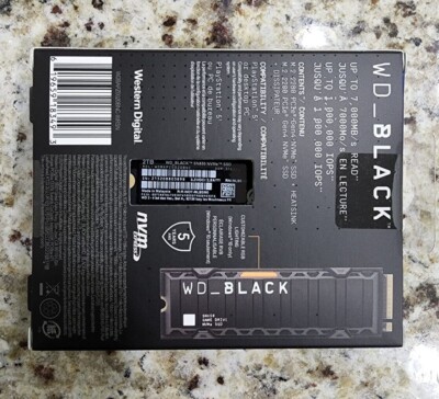 Western Digital Black SN850 2TB M.2 NVMe Internal SSD with